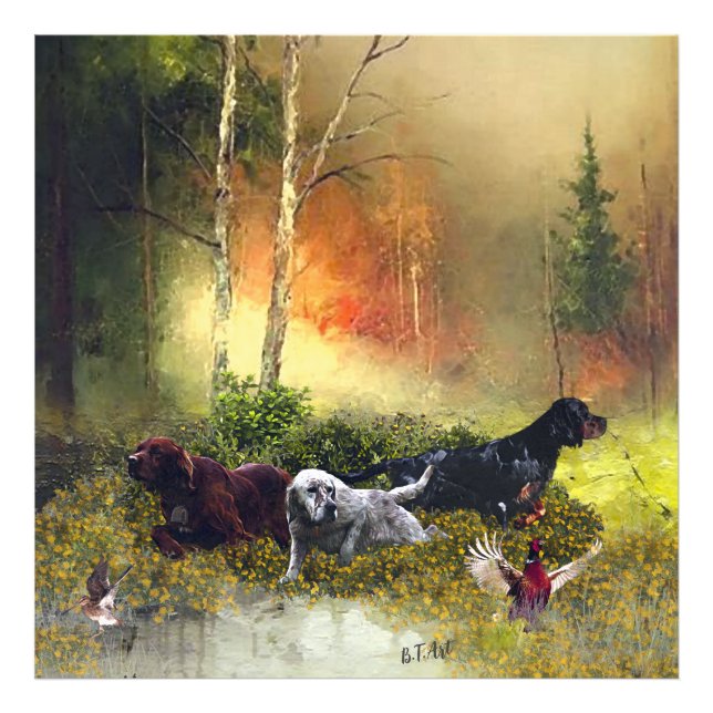 Setters Family    Photo Print (Front)