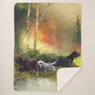 Setters Family    Sherpa Blanket