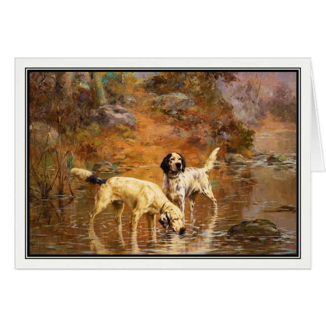 Setters in a Cooling Stream by Percival Rosseau (Front Horizontal)