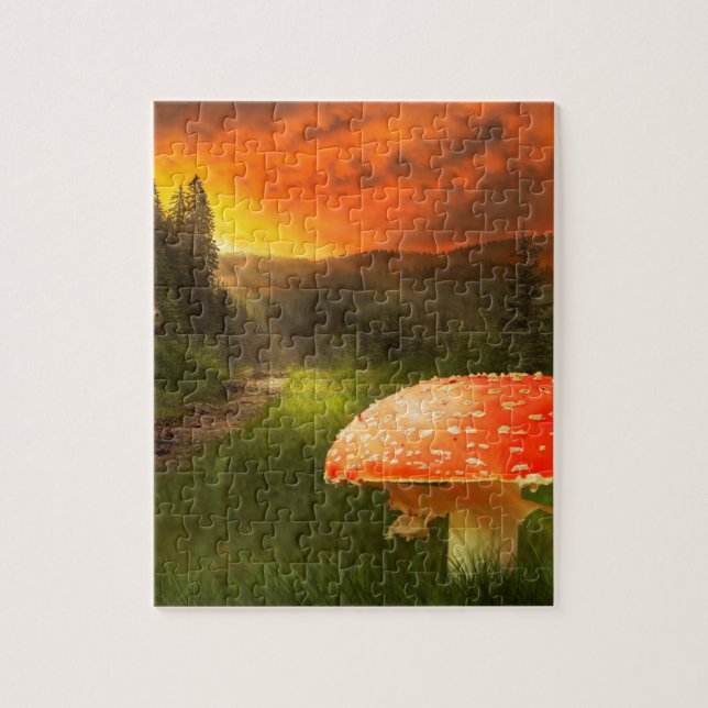 Setting Autumn Sun. Jigsaw Puzzle (Vertical)