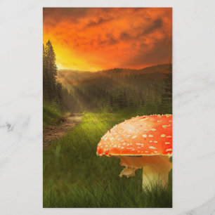 Setting Autumn Sun. Stationery