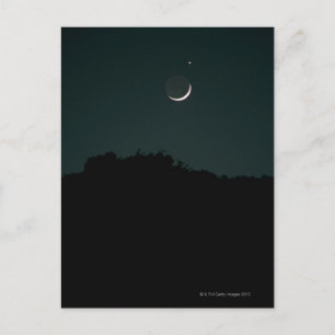 Setting Crescent Moon Postcard