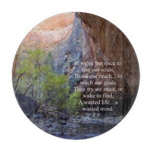 Setting Goals Inspirational Cutting Board