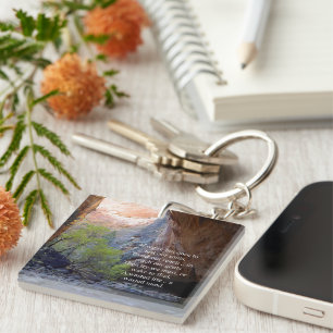 Setting Goals Inspirational Key Ring