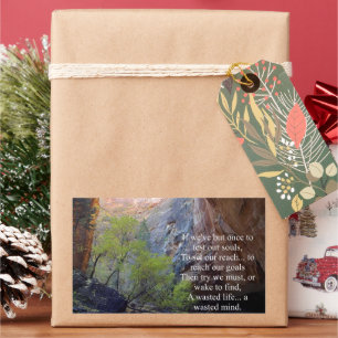 Setting Goals Inspirational Rectangular Sticker