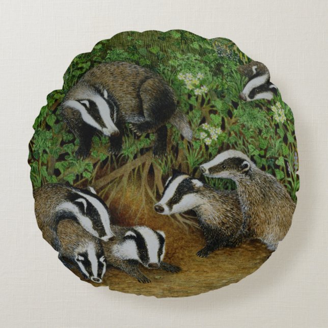 Setting Out Round Cushion (Front)