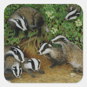 Setting Out Square Sticker