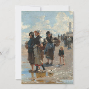 Setting Out to Fish by John Singer Sargent Invitation