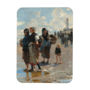 Setting Out to Fish by John Singer Sargent Magnet