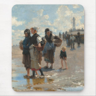 Setting Out to Fish by John Singer Sargent Mouse Mat