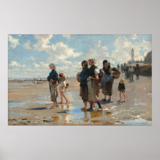 Setting Out to Fish - John Sargent Fine Art Poster (Front)