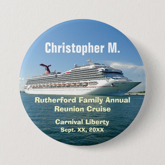 Setting Sail Family Group Cruise Name Badge CLF1 (Front)