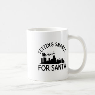 Setting Snares For Santa - Wire Snare Christmas Coffee Mug