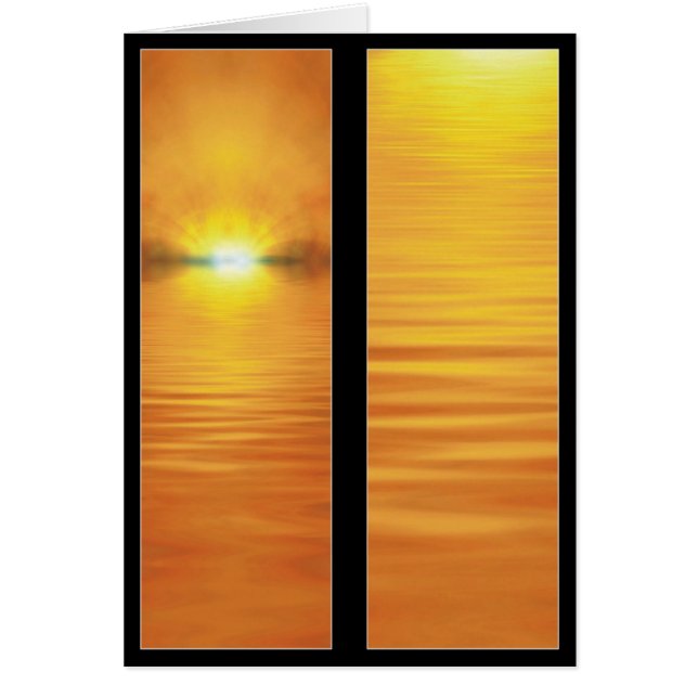 Setting Sun Bookmark Card (Front)