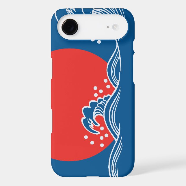 Setting sun on blue waves design iPhone5 Case-Mate iPhone Case (Back)