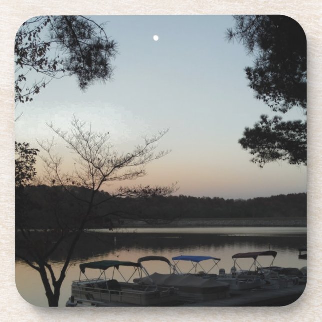 Setting Sun, Rising Moon  over  Lake Arrowhead Coaster (Front)