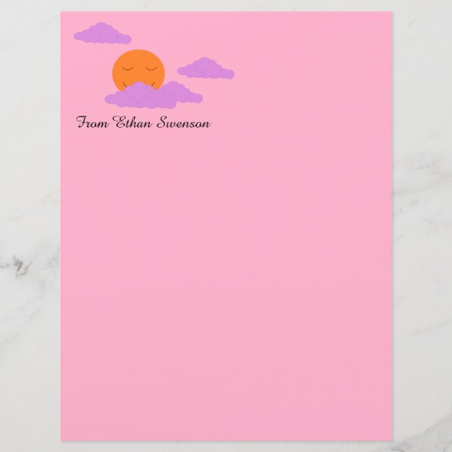 Setting Sun with Clouds (Front)