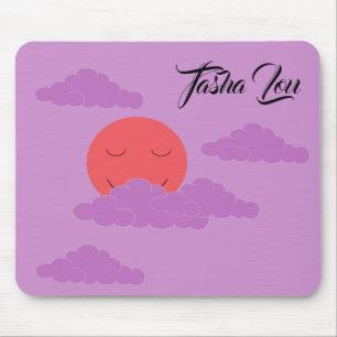 Setting Sun with Purple Clouds:  Lavender Mouse Mat