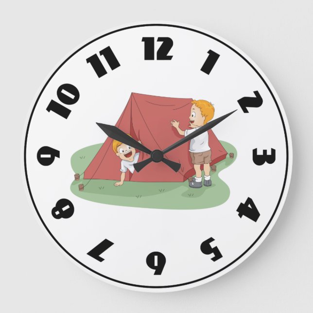 Setting Up A Tent Clock (Front)