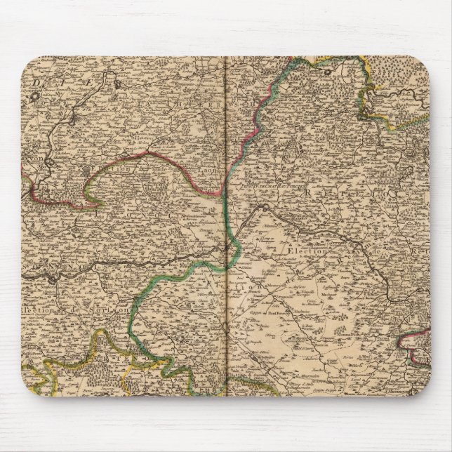 Settlements and forests in France 2 Mouse Mat (Front)