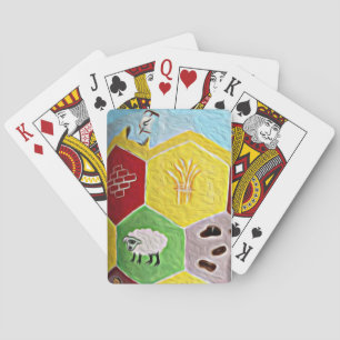 Settlers of Catan styled playing cards