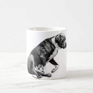 Settling Down – Nearly Seated Canine Coffee Mug