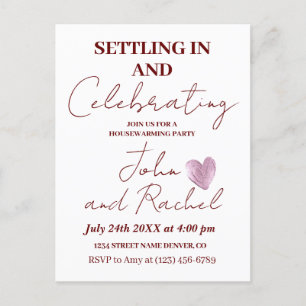 Settling In and Celebrating Housewarming Party  Postcard