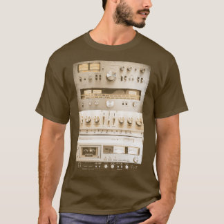 Setup Vintage Audio HiFi Sound System Mixed Media  T-Shirt