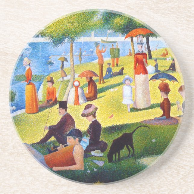 Seurat: A Sunday at La Grande Jatte Coaster (Front)