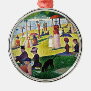 Seurat - A Sunday on La Grande Jatte Metal Tree Decoration