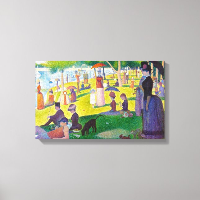 Seurat La Grande Jatte Canvas Print (Front)