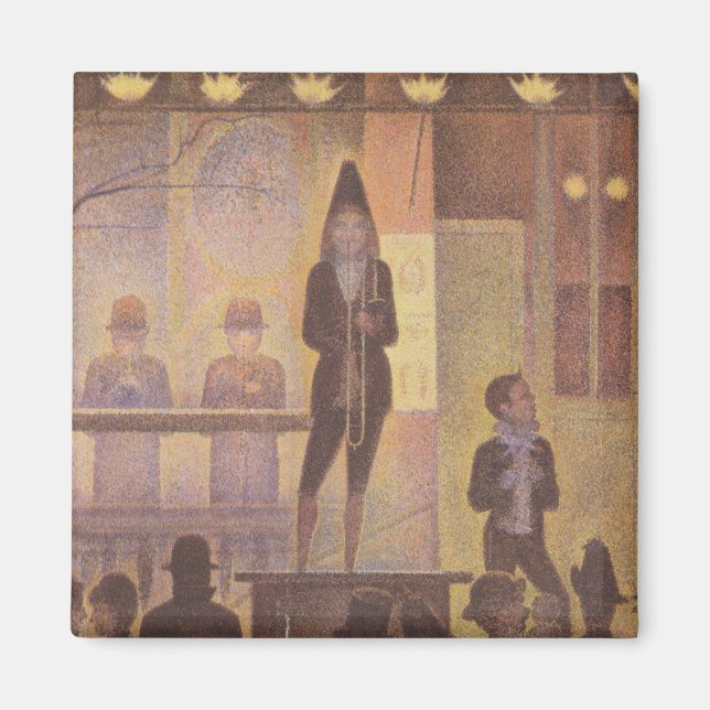 Seurat Painting - The Circus Parade Magnet (Front)