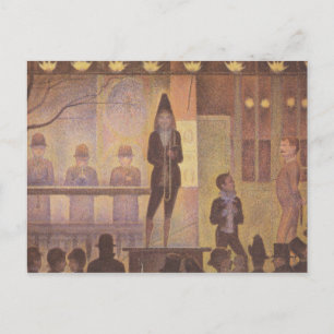Seurat Painting - The Circus Parade Postcard