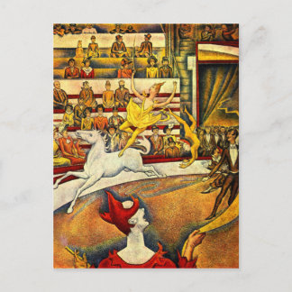 seurat Painting - The Circus Postcard