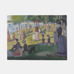 Seurat Sunday La Grande Jatte Fine Art Doormat