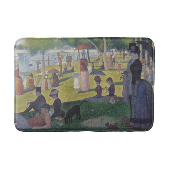 Seurat Sunday on La Grande Jatte Classic Painting Bath Mat (Front)