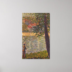 Seurat: The Morning Walk (The Seine at Courbevoie) Canvas Print