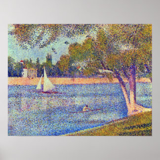 Seurat - The Seine at the Grand Jatte, Spring Poster