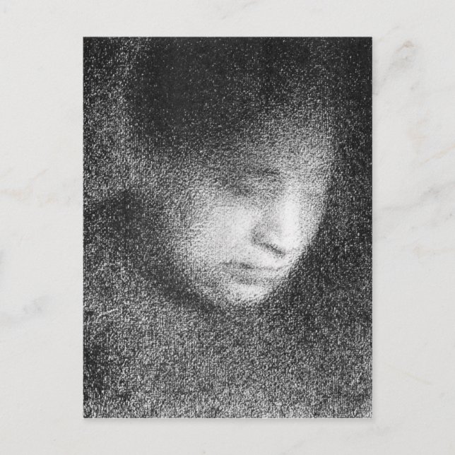 Seurat's mother by Georges Seurat Postcard (Front)