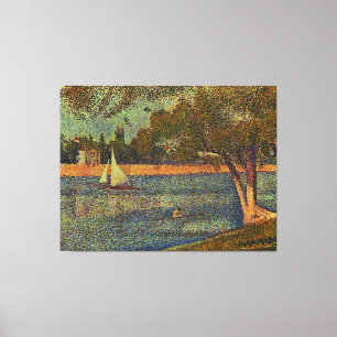 Seurat's The River Seine at La Grande-Jatte (1888) Canvas Print