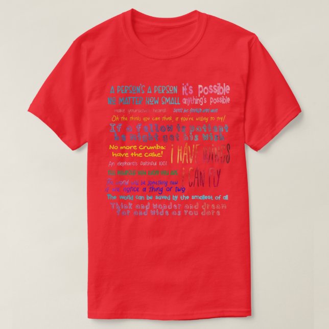 Seussical Quotes Set  T-Shirt (Design Front)