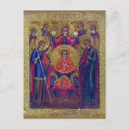 Seven Archangels Eastern Orthodox Christian Art Postcard