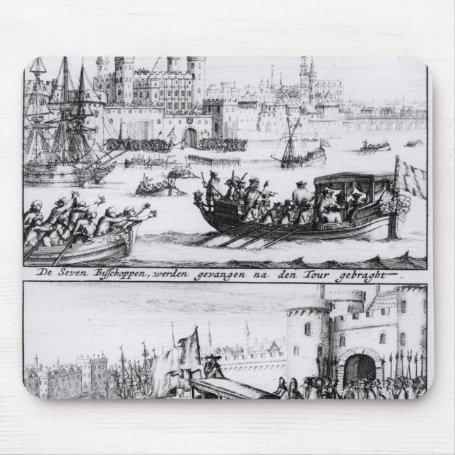 Seven Bishops Go to the Tower, 1688 Mouse Mat (Front)
