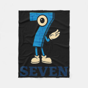 Seven Brainrot 67 Six Seven 6 7 Meme Custome Fleece Blanket