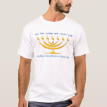 Seven branch menorah of Israel and Shema Israel T-Shirt<br><div class="desc">Seven branch menorah of Israel and Shema Israel</div>