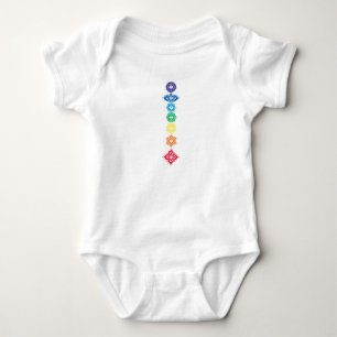 Seven Chakras 7 Baby Bodysuit