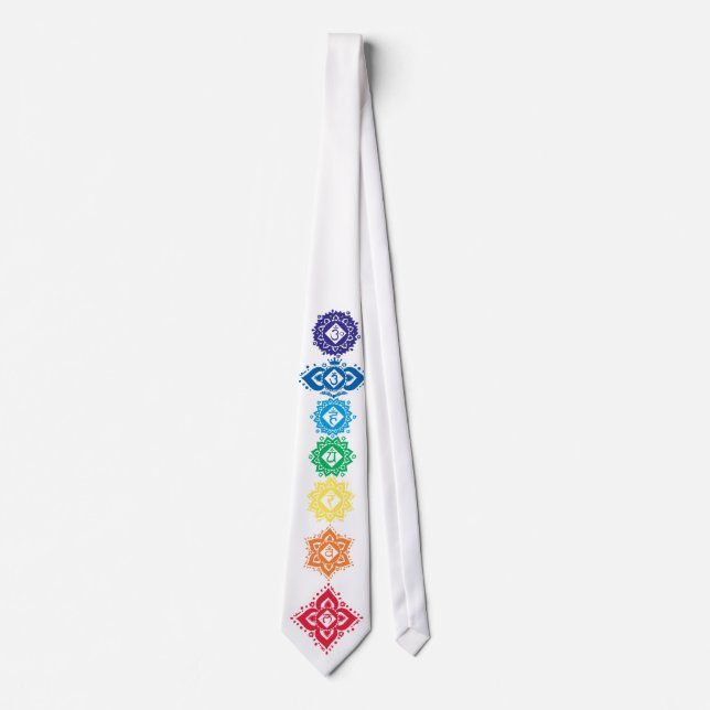 Seven Chakras 7 Tie (Front)