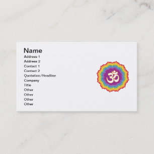 Seven Chakras Colours Business Card