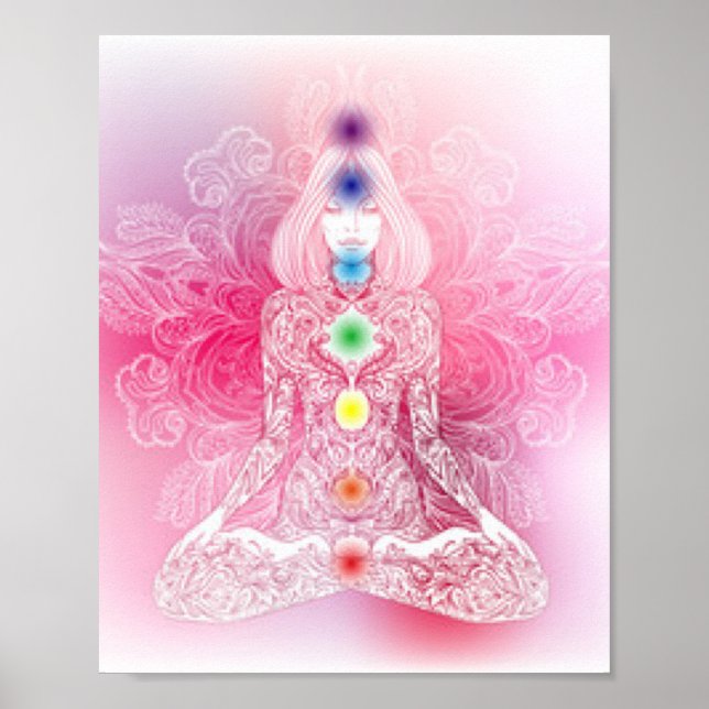 Seven Chakras Pink Lady Poster (Front)