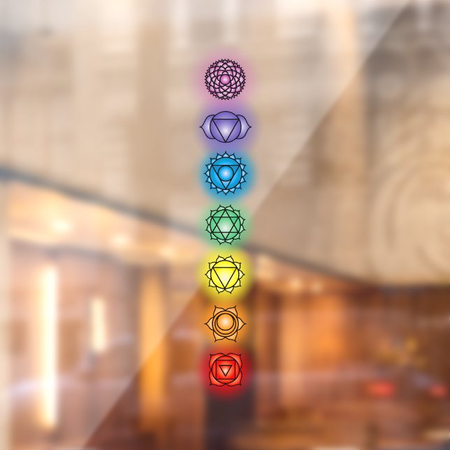 Seven Chakras  Window Cling (Sheet 2)